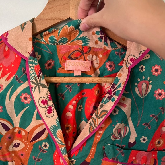 Powder Anthropologie Inspired Twilight Forest Pajama Set size SMALL - Picture 6 of 10